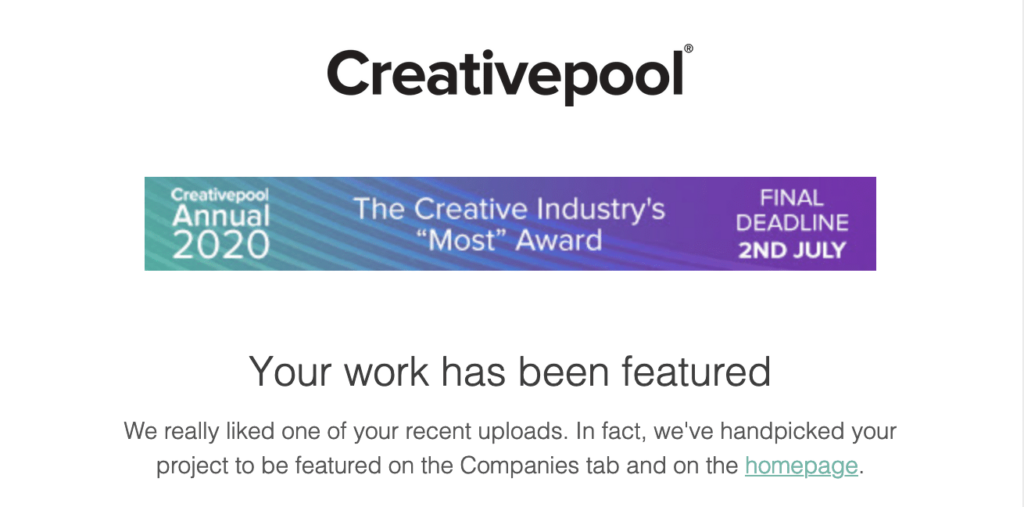 Creative Pool Award Winning video by Vermillion Films in Birmingham