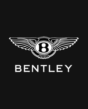 bentley brand logo 1 white on black automotive video production Birmingham by Vermillion Films