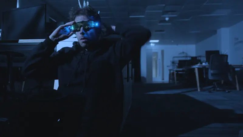 Screenshot of film Burglary - Freeform Sales Video Production for Oqton's Geomagic Freeform